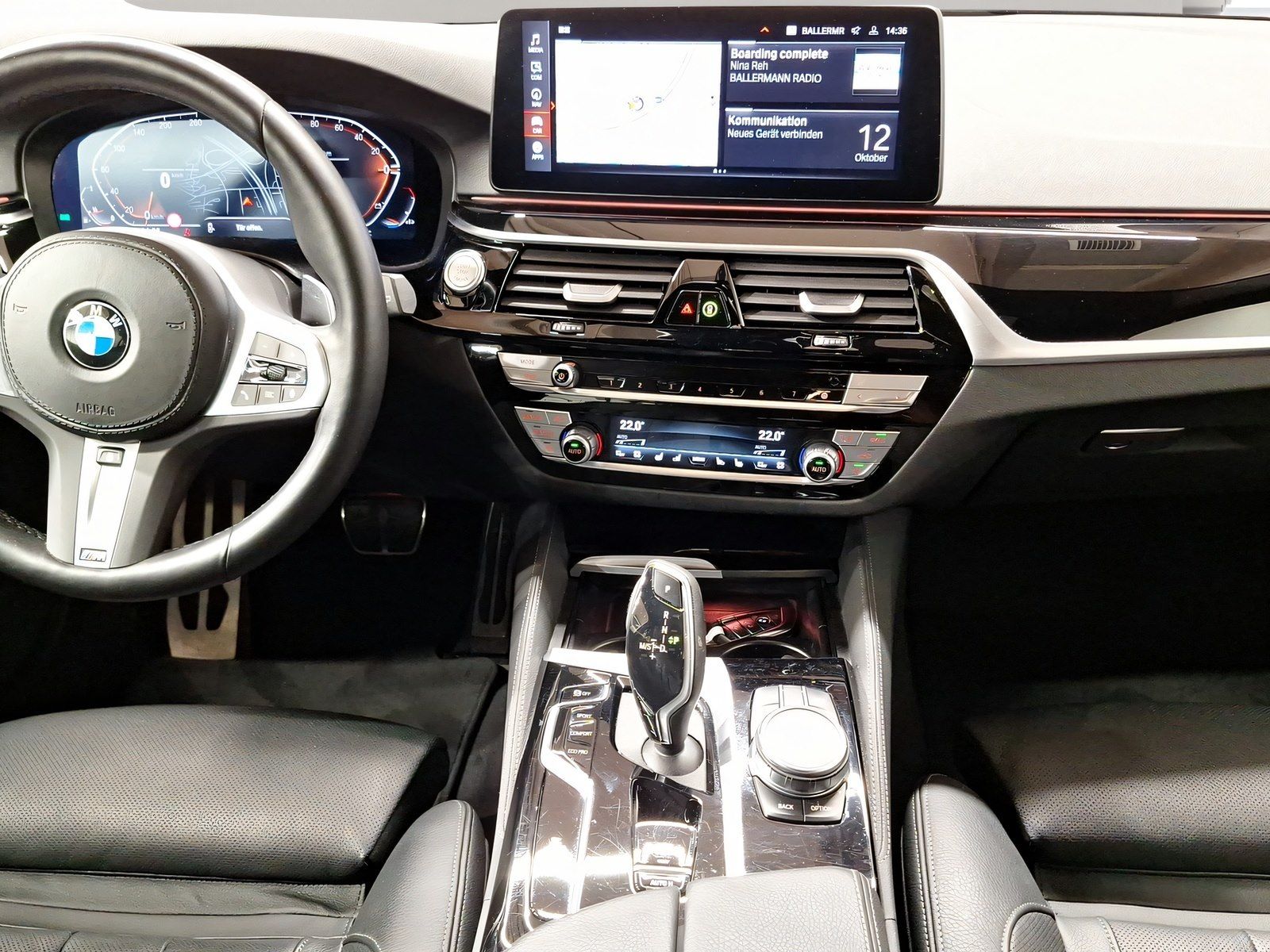 BMW 540 2023 г. Чёрный, пробег 44426 км