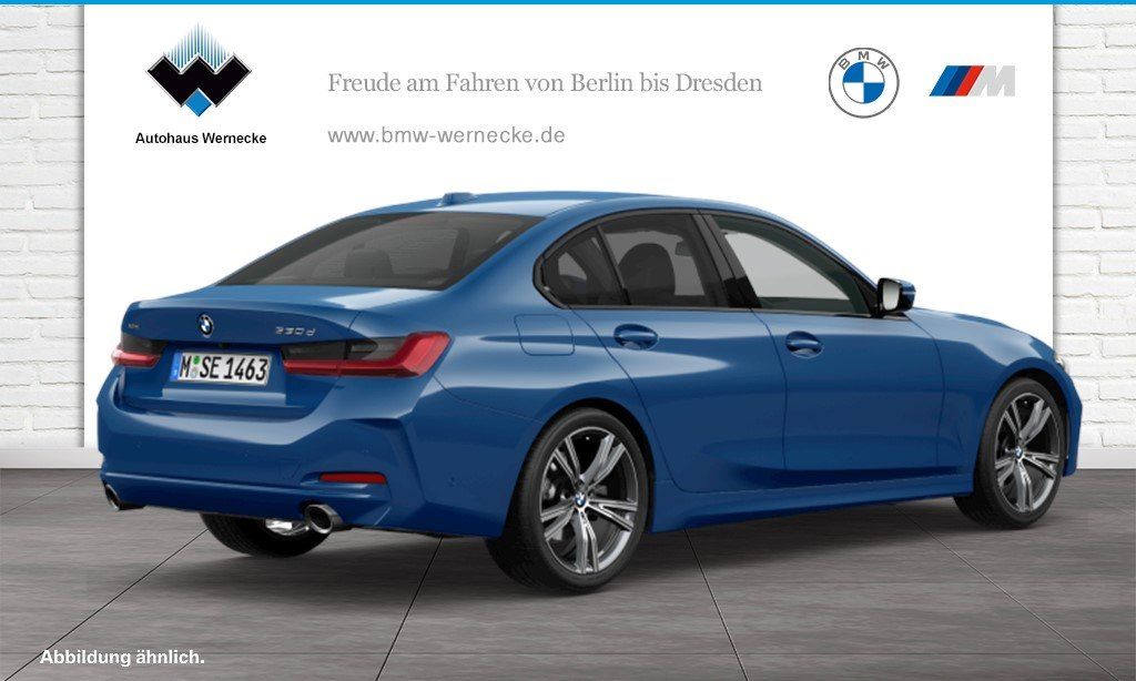 BMW 330 2023 г. Синий, пробег 44874 км