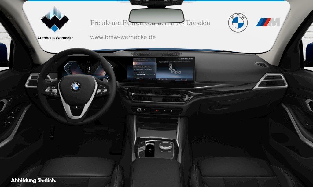 BMW 330 2023 г. Синий, пробег 44874 км