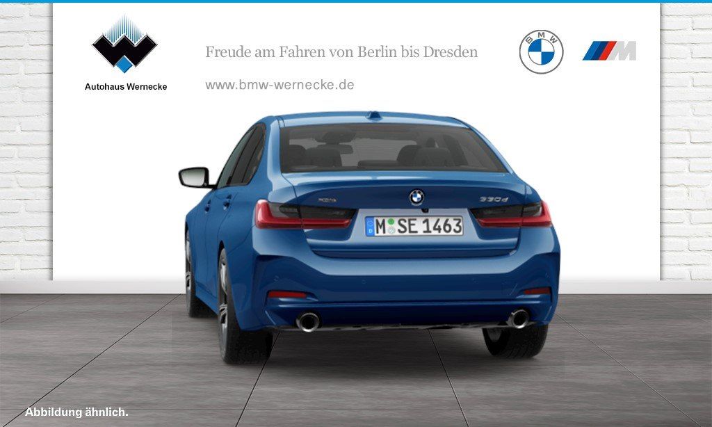 BMW 330 2023 г. Синий, пробег 44874 км