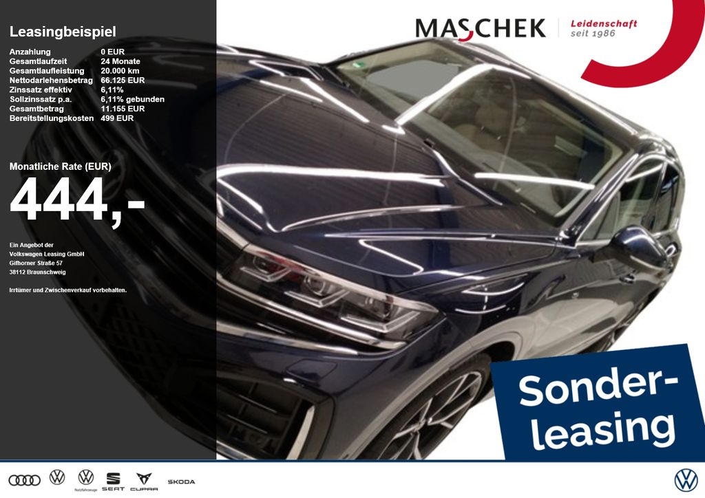 Volkswagen Touareg 2026 г. Синий, пробег 17300 км