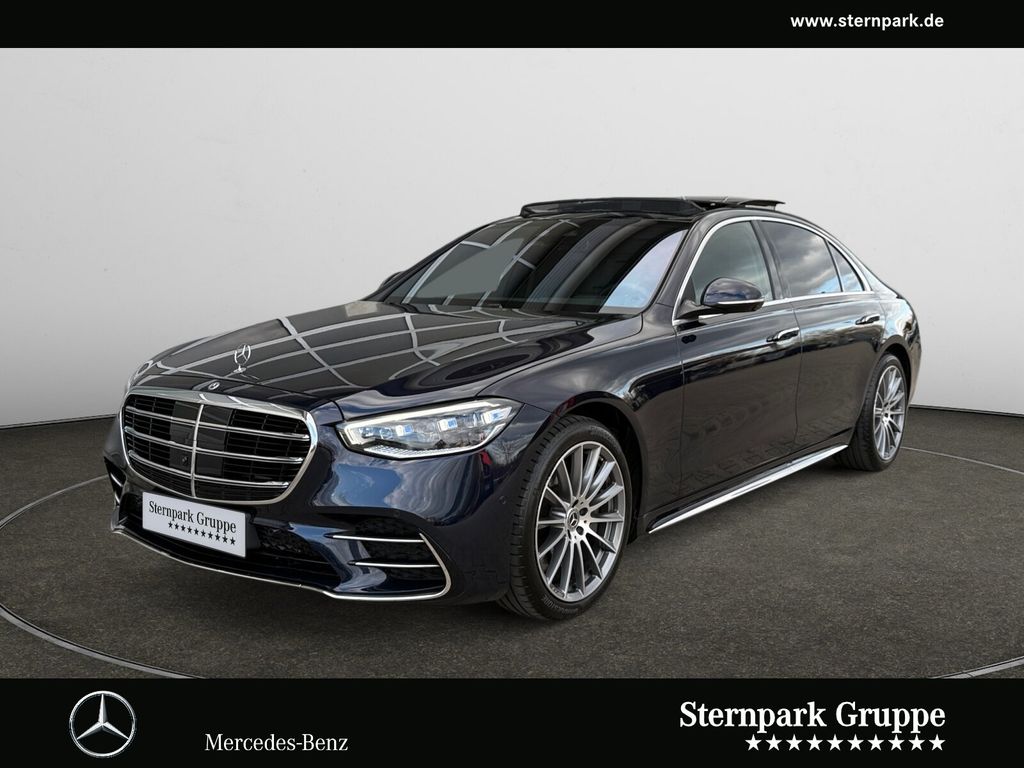 Mercedes-Benz S 500 2024 г. Синий, пробег 51700 км