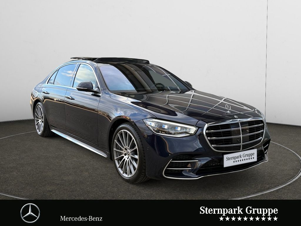Mercedes-Benz S 500 2024 г. Синий, пробег 51700 км