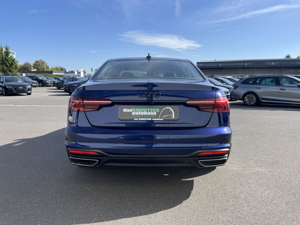 Audi A4 2022 г. Синий, пробег 54681 км