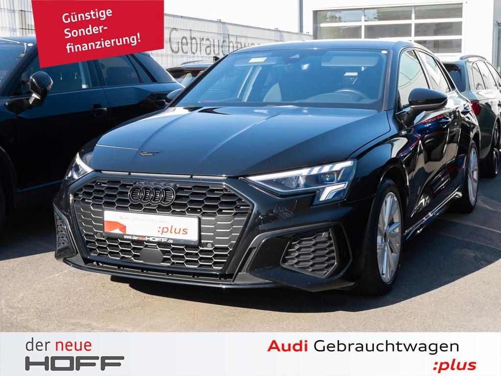 Audi A3 2023 г. Чёрный, пробег 41000 км
