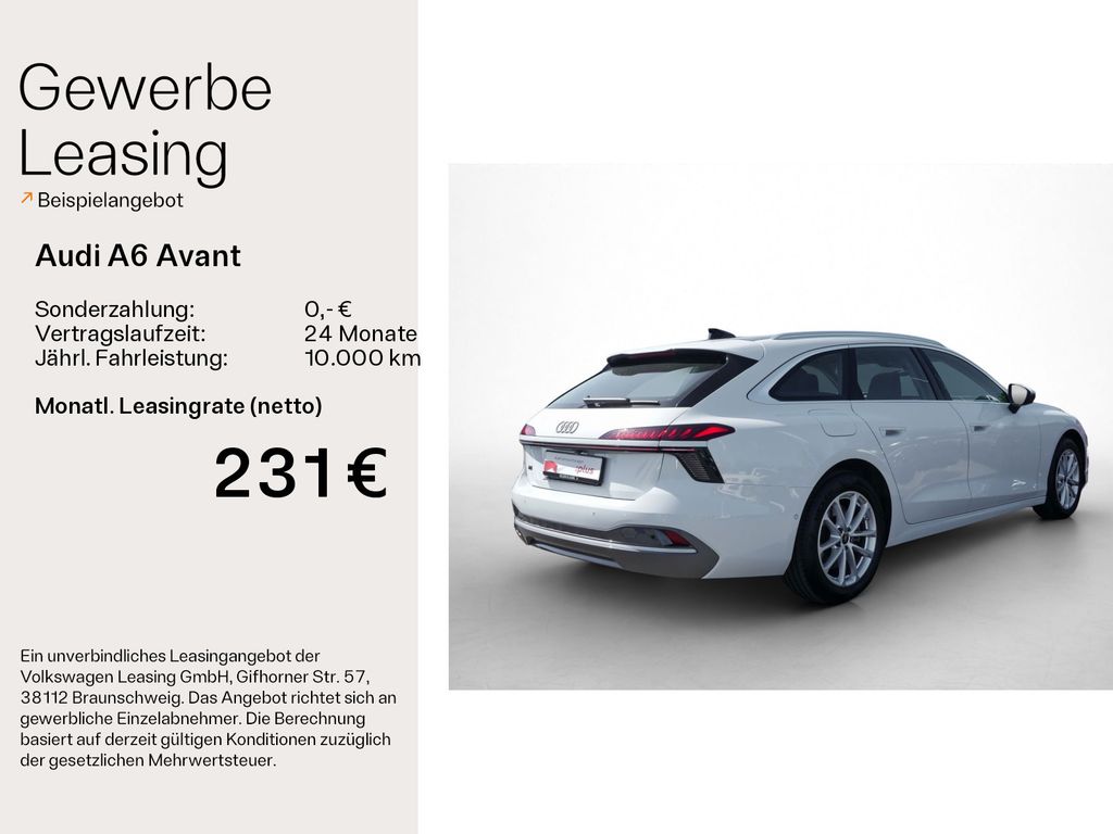 Audi A6 2025 г. Белый, пробег 26896 км