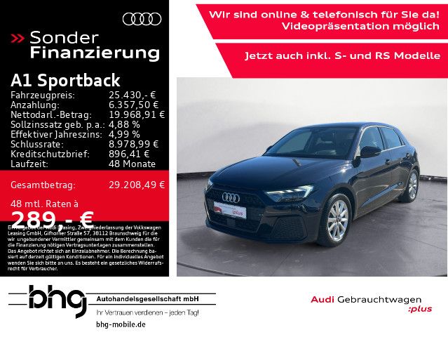 Audi A1 2022 г. Синий, пробег 22426 км