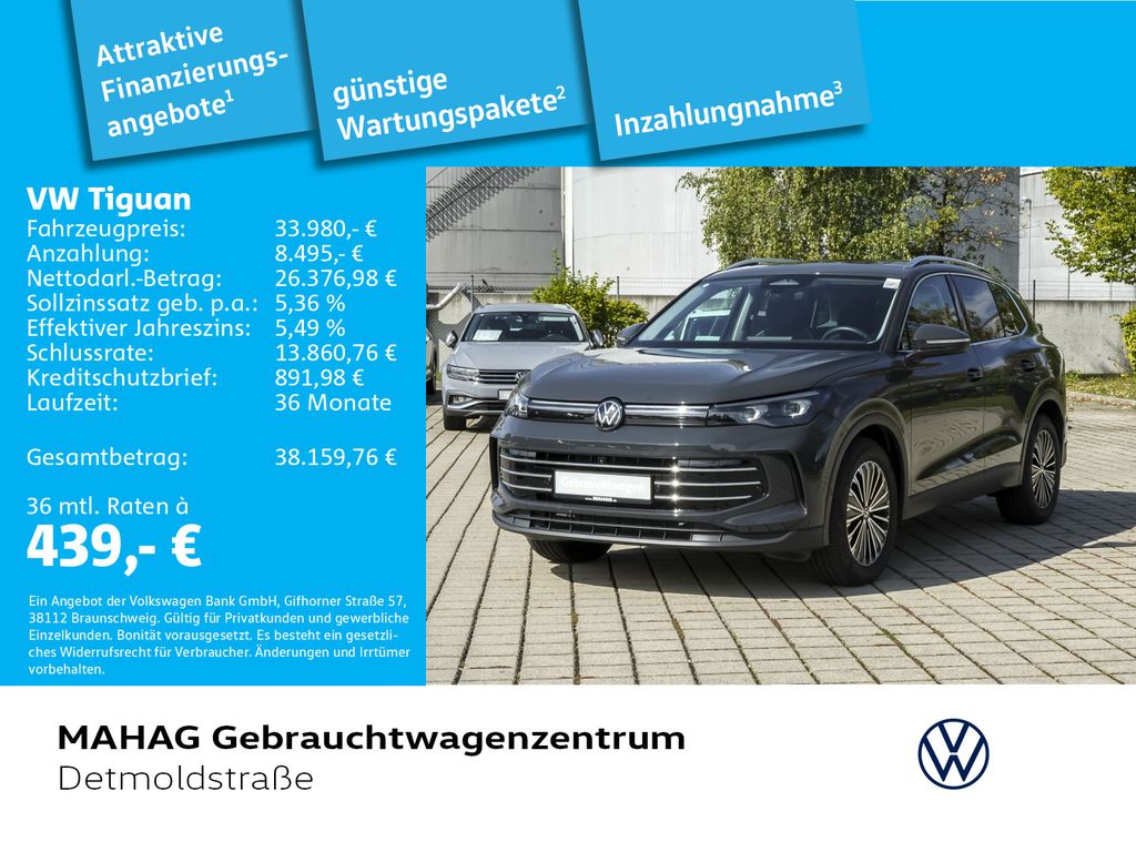 Volkswagen Tiguan 2024 г. Серый, пробег 21815 км