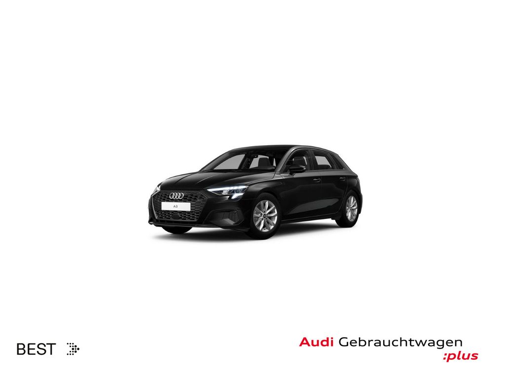 Audi A3 2021 г. Чёрный, пробег 30400 км