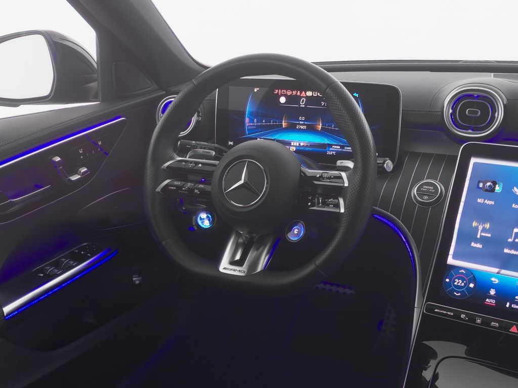 Mercedes-Benz C 43 AMG 2023 г. Чёрный, пробег 27596 км