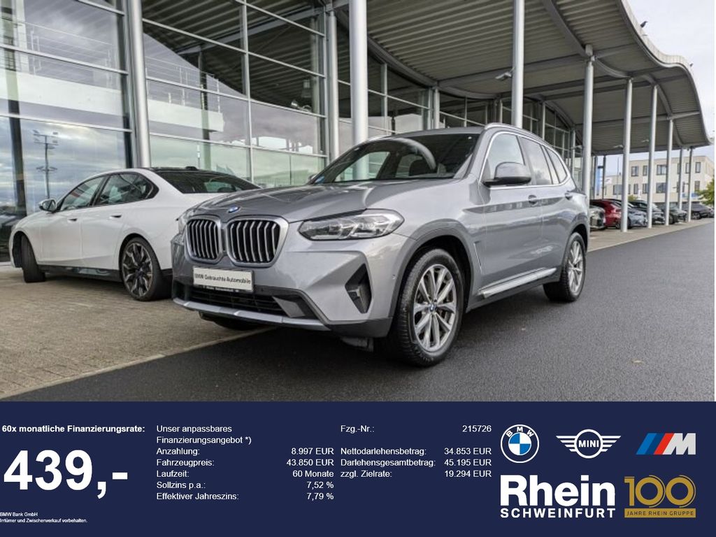 BMW X3 2023 г. Серый, пробег 51408 км