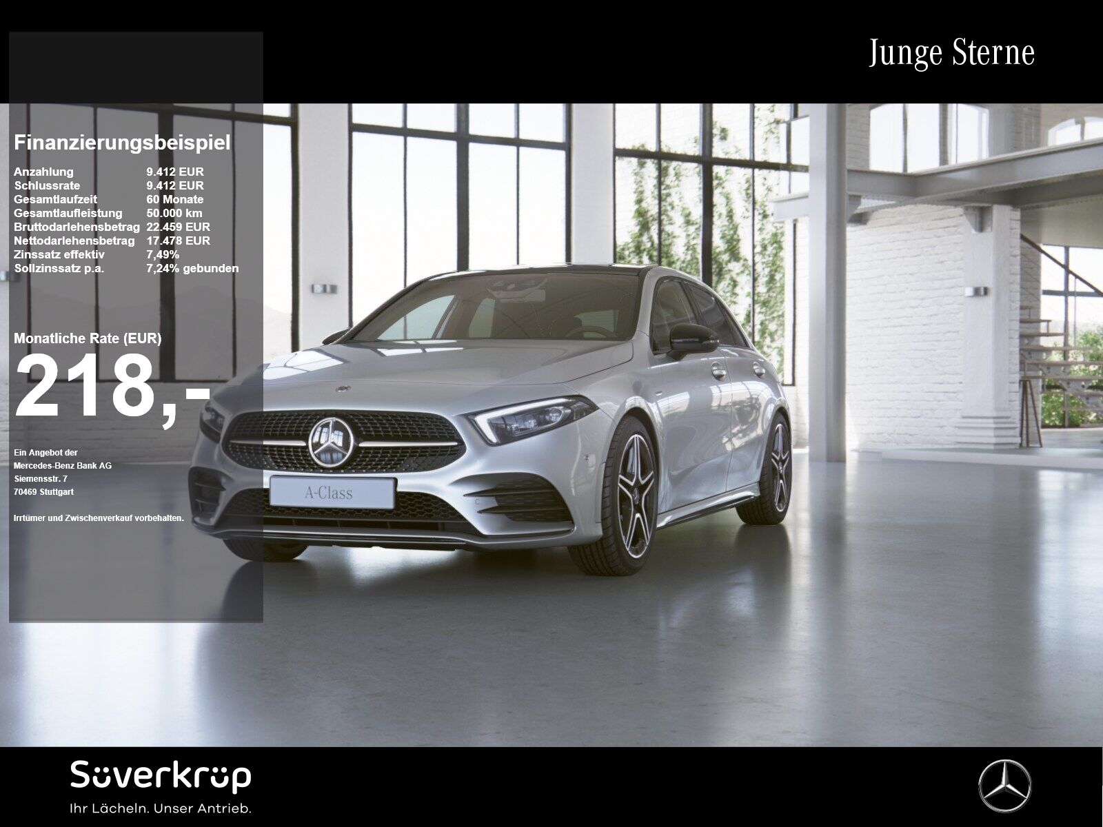 Mercedes-Benz A 200 2022 г. Белый, пробег 49933 км