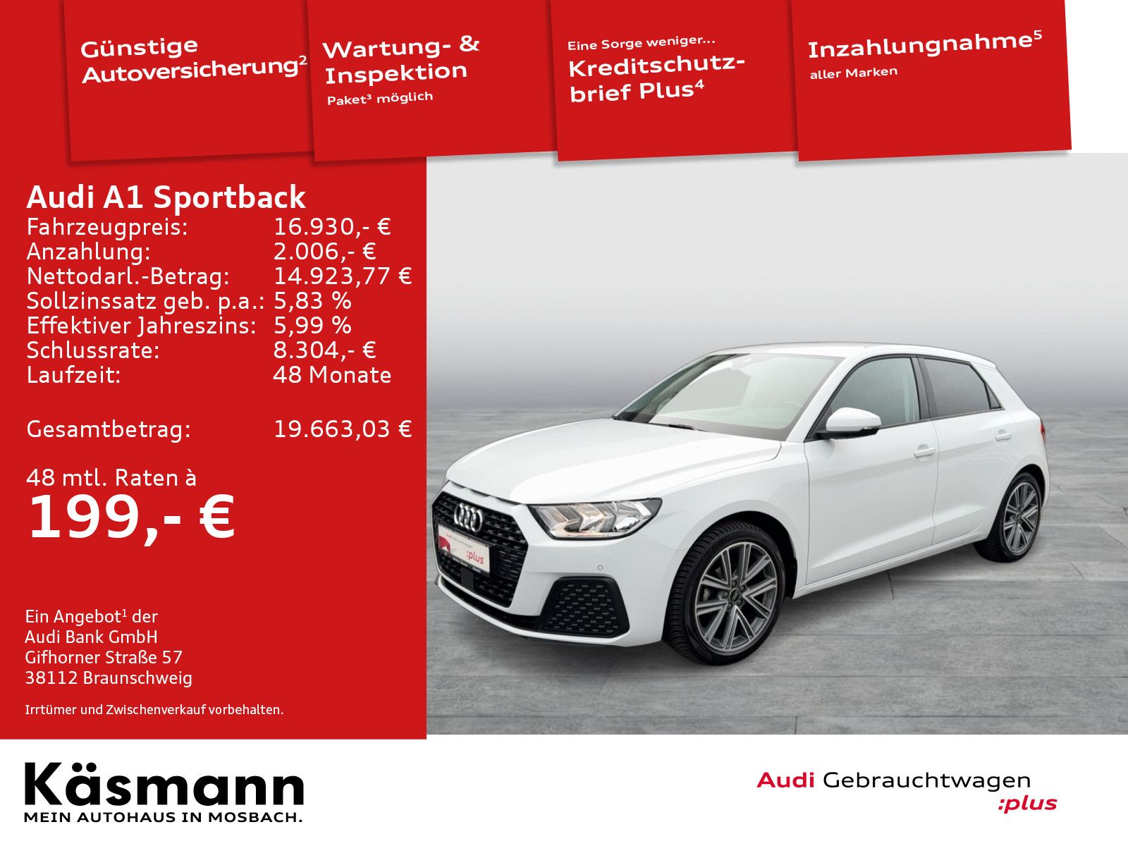 Audi A1 2022 г. Белый, пробег 38111 км