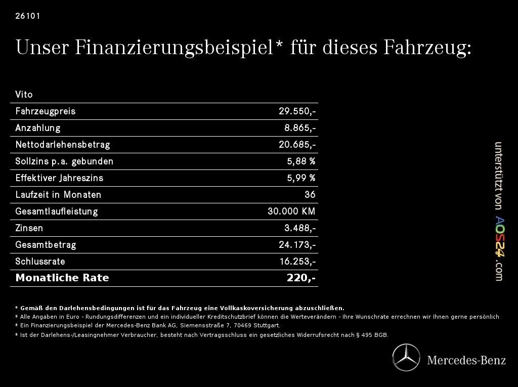 Mercedes-Benz Vito 2021 г. Белый, пробег 59201 км