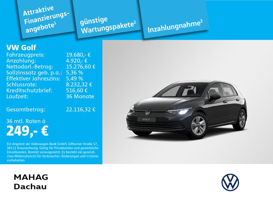 Volkswagen Golf 2024 г. Серый, пробег 59901 км