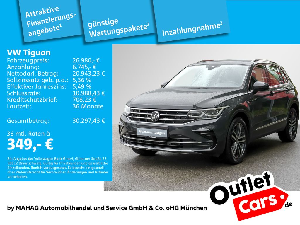Volkswagen Tiguan 2023 г. Серый, пробег 56874 км