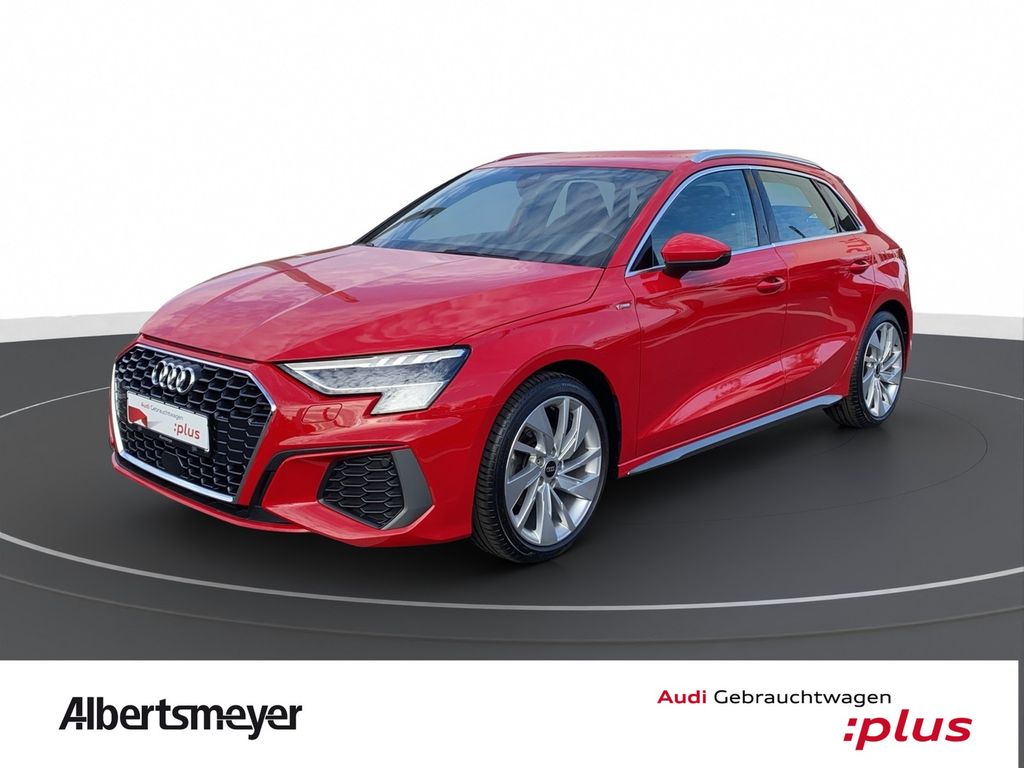 Audi A3 2022 г. Красный, пробег 40133 км