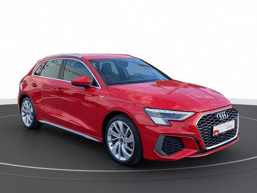 Audi A3 2022 г. Красный, пробег 40133 км