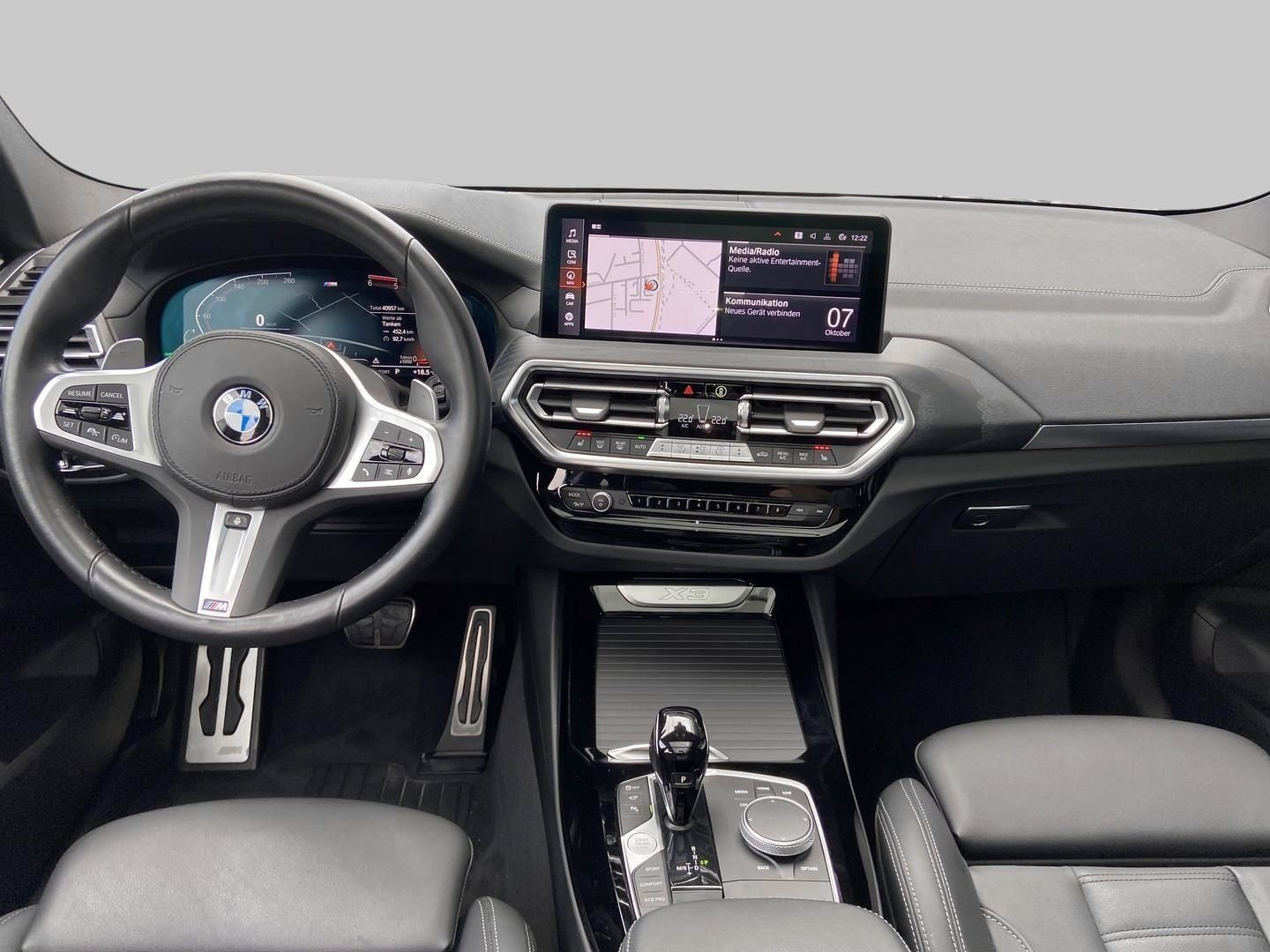 BMW X3 2023 г. Чёрный, пробег 40955 км