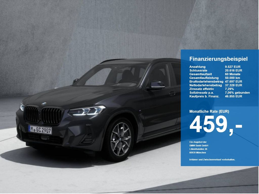 BMW X3 2023 г. Серый, пробег 56483 км