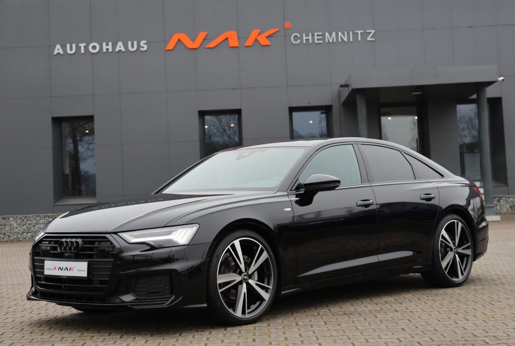 Audi A6 2023 г. Чёрный, пробег 33908 км