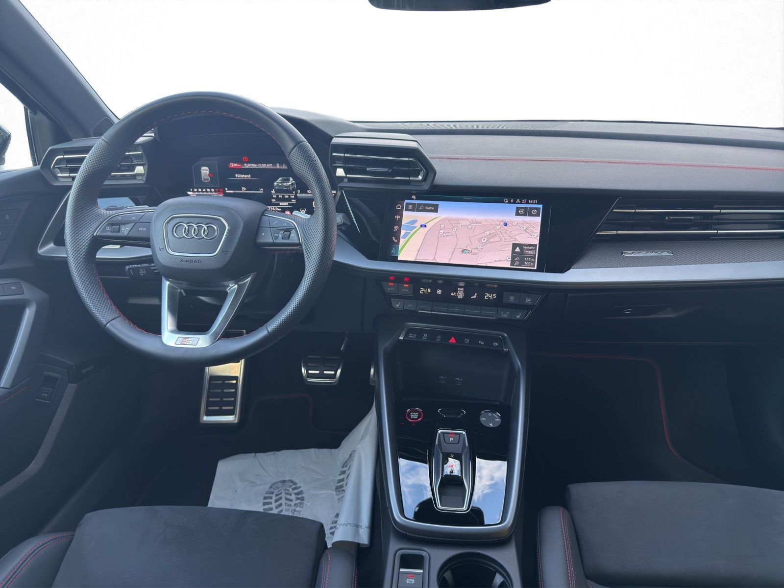 Audi S3 2026 г. Чёрный, пробег 9700 км