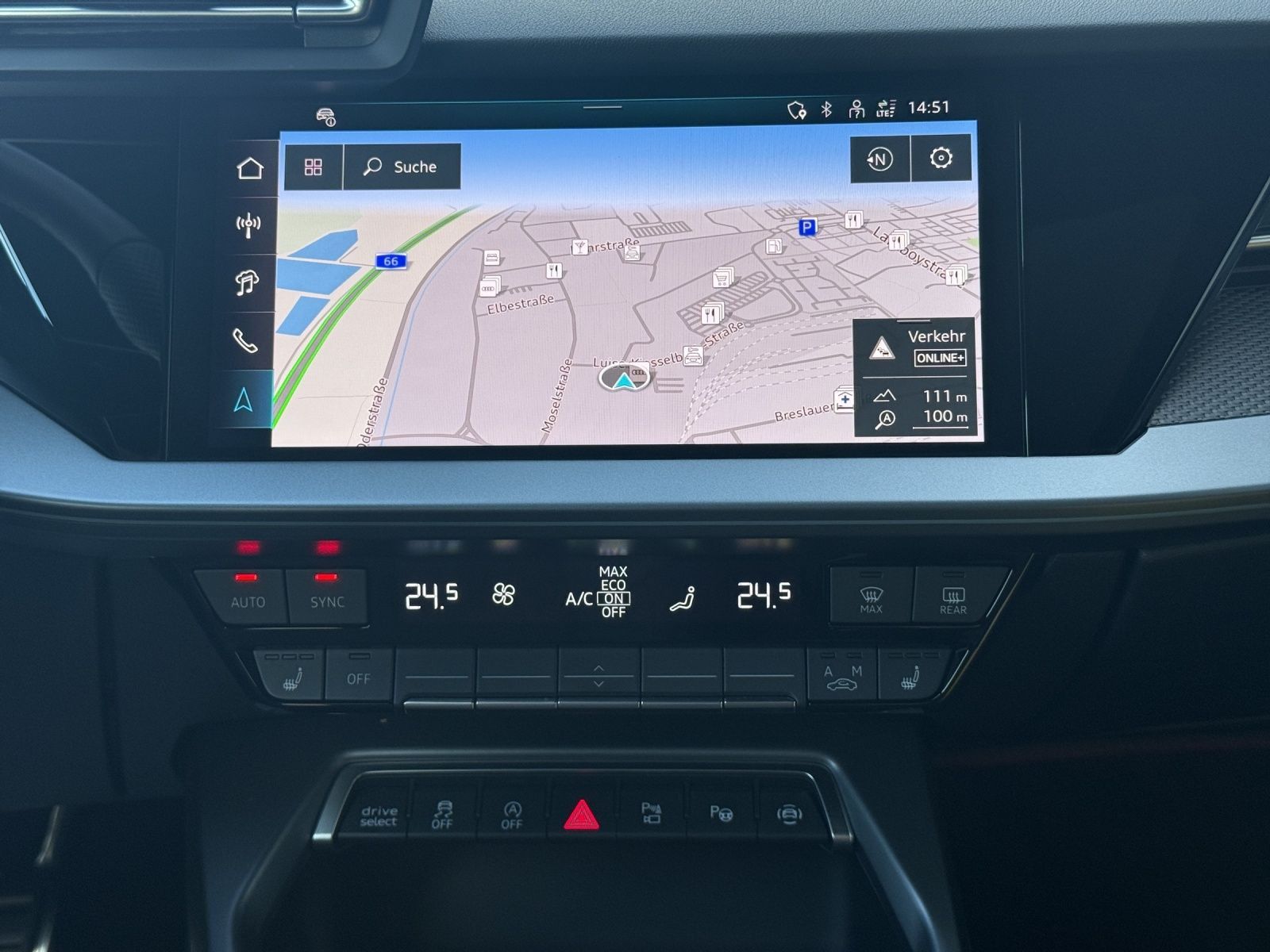 Audi S3 2026 г. Чёрный, пробег 9700 км