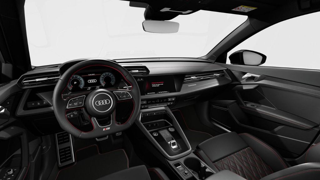 Audi A3 2023 г. Чёрный, пробег 36800 км