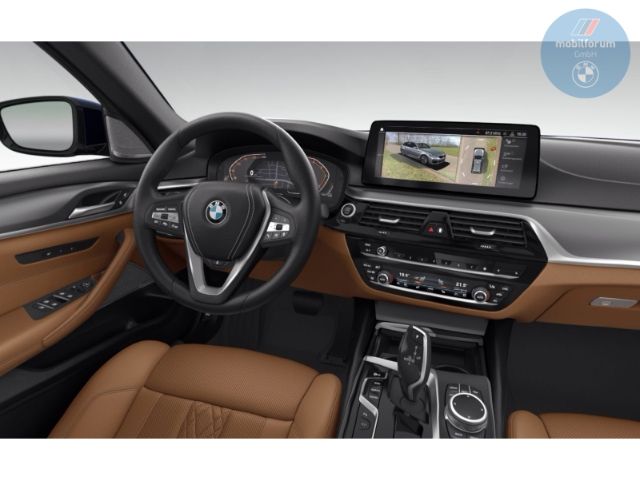 BMW 530 2023 г. Синий, пробег 28245 км