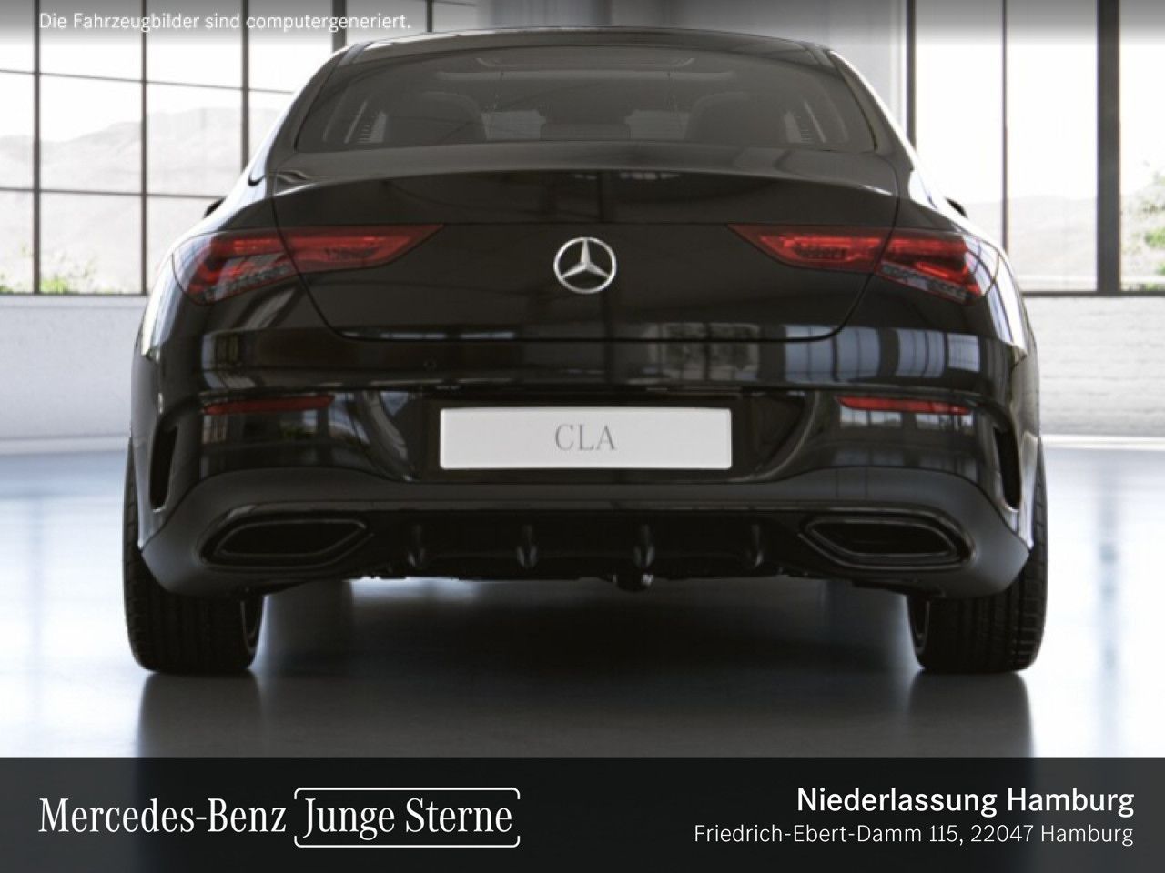 Mercedes-Benz CLA 180 2022 г. Чёрный, пробег 44453 км
