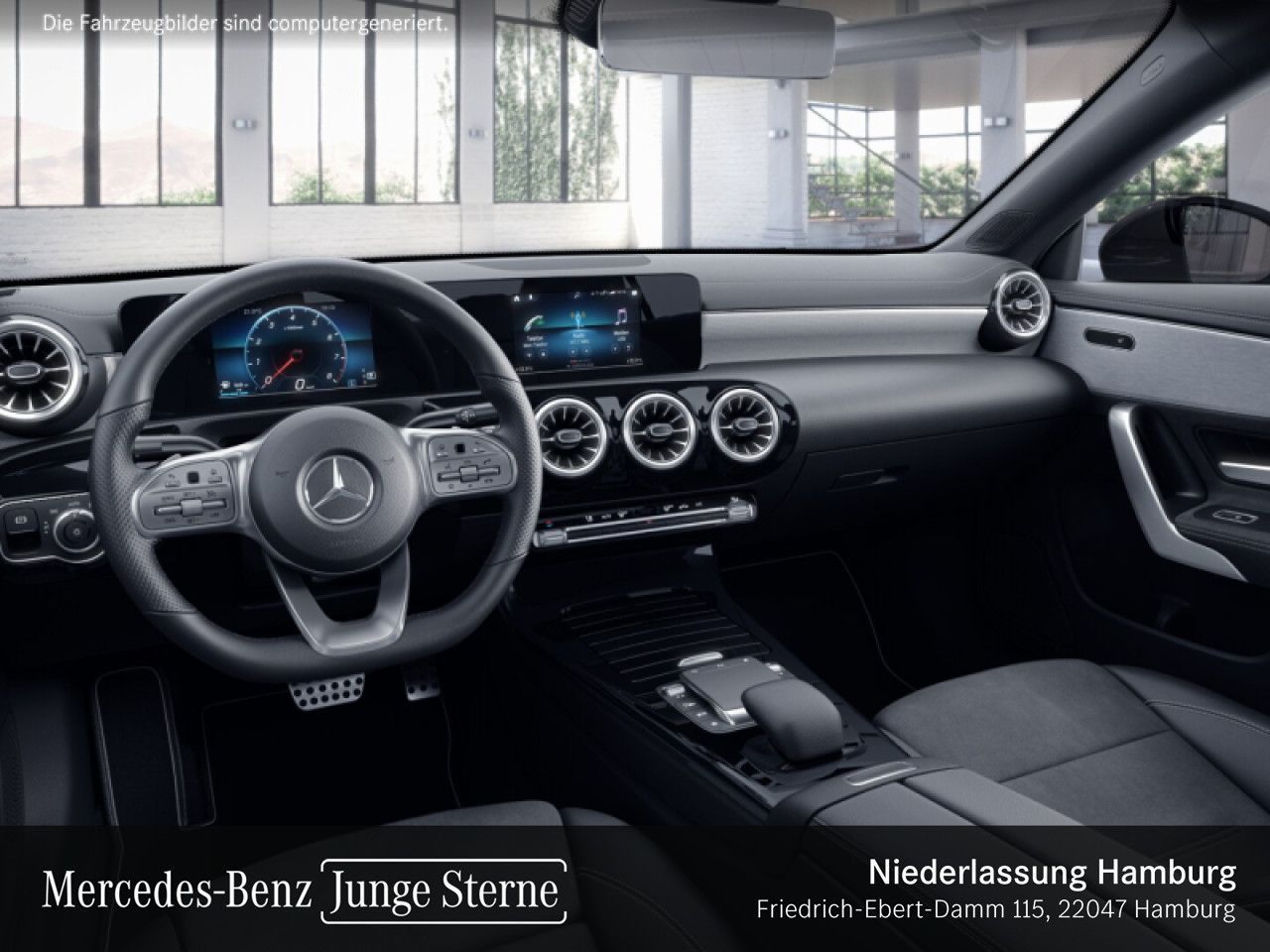 Mercedes-Benz CLA 180 2022 г. Чёрный, пробег 44453 км
