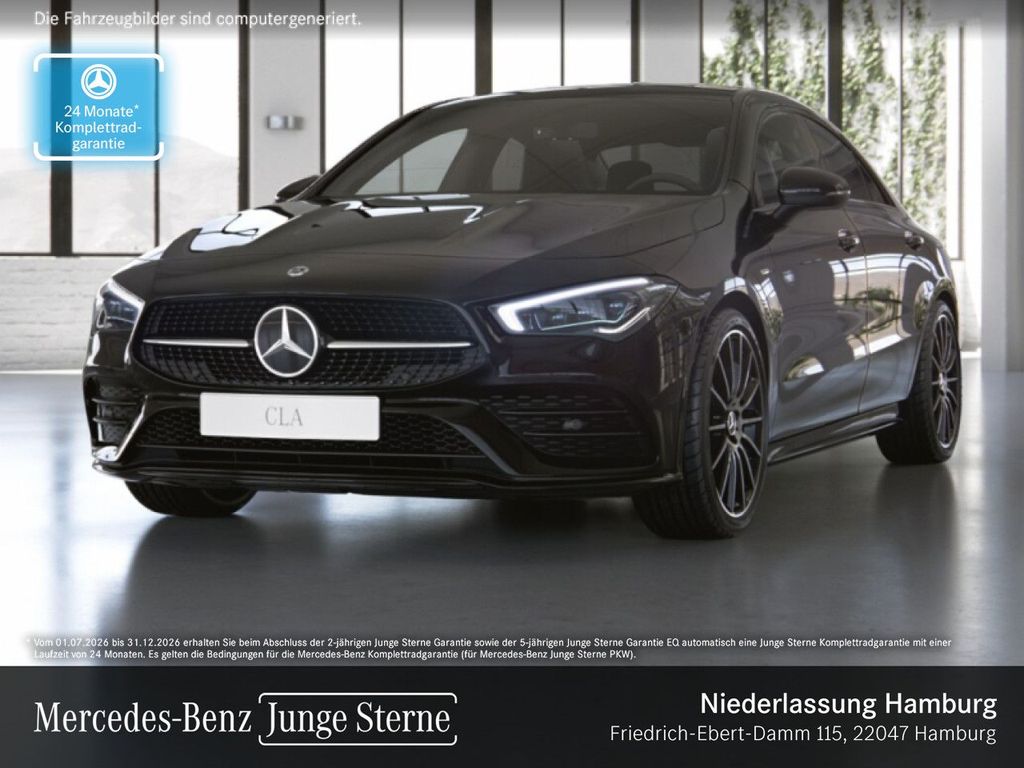 Mercedes-Benz CLA 180 2022 г. Чёрный, пробег 44453 км
