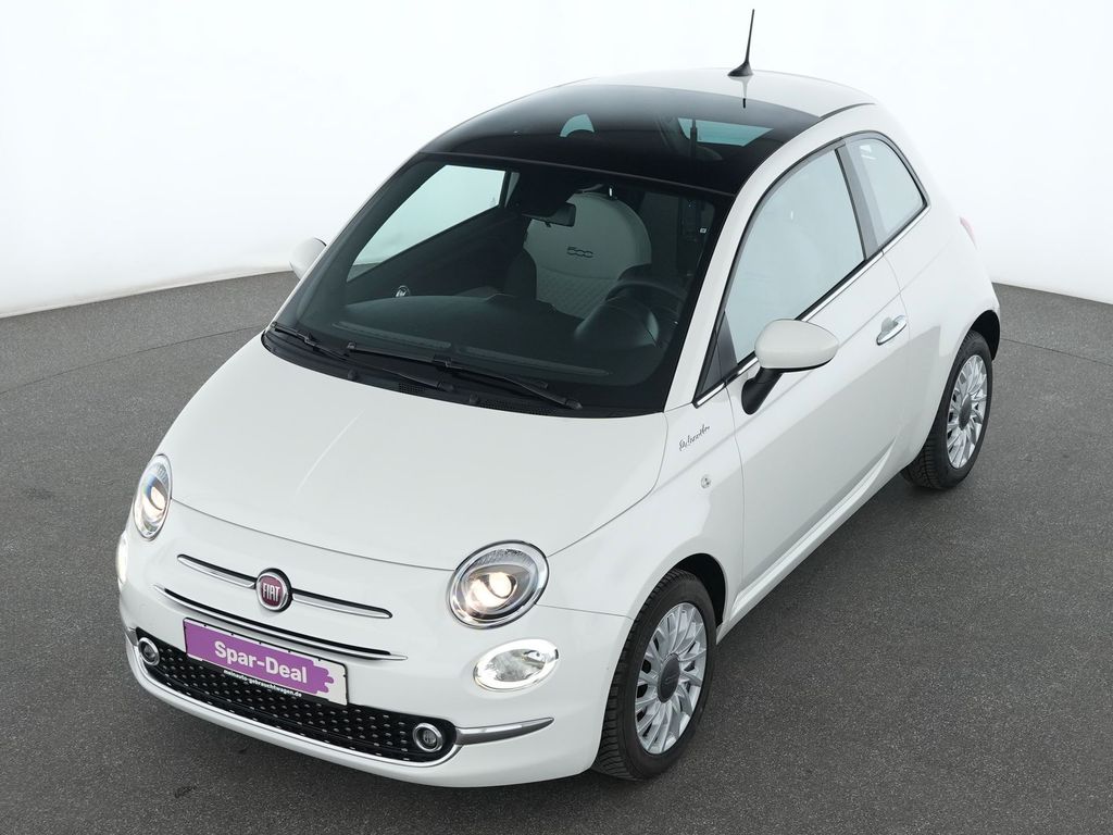 Fiat 500 2022 г. Белый, пробег 50943 км
