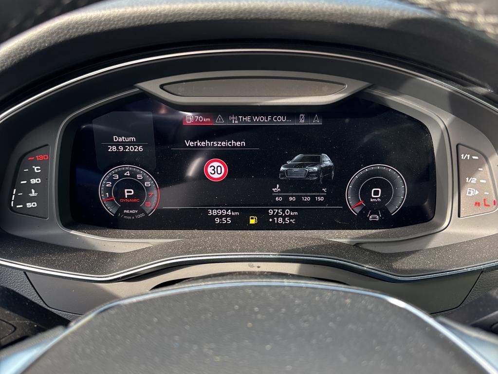 Audi A6 2023 г. Синий, пробег 38994 км