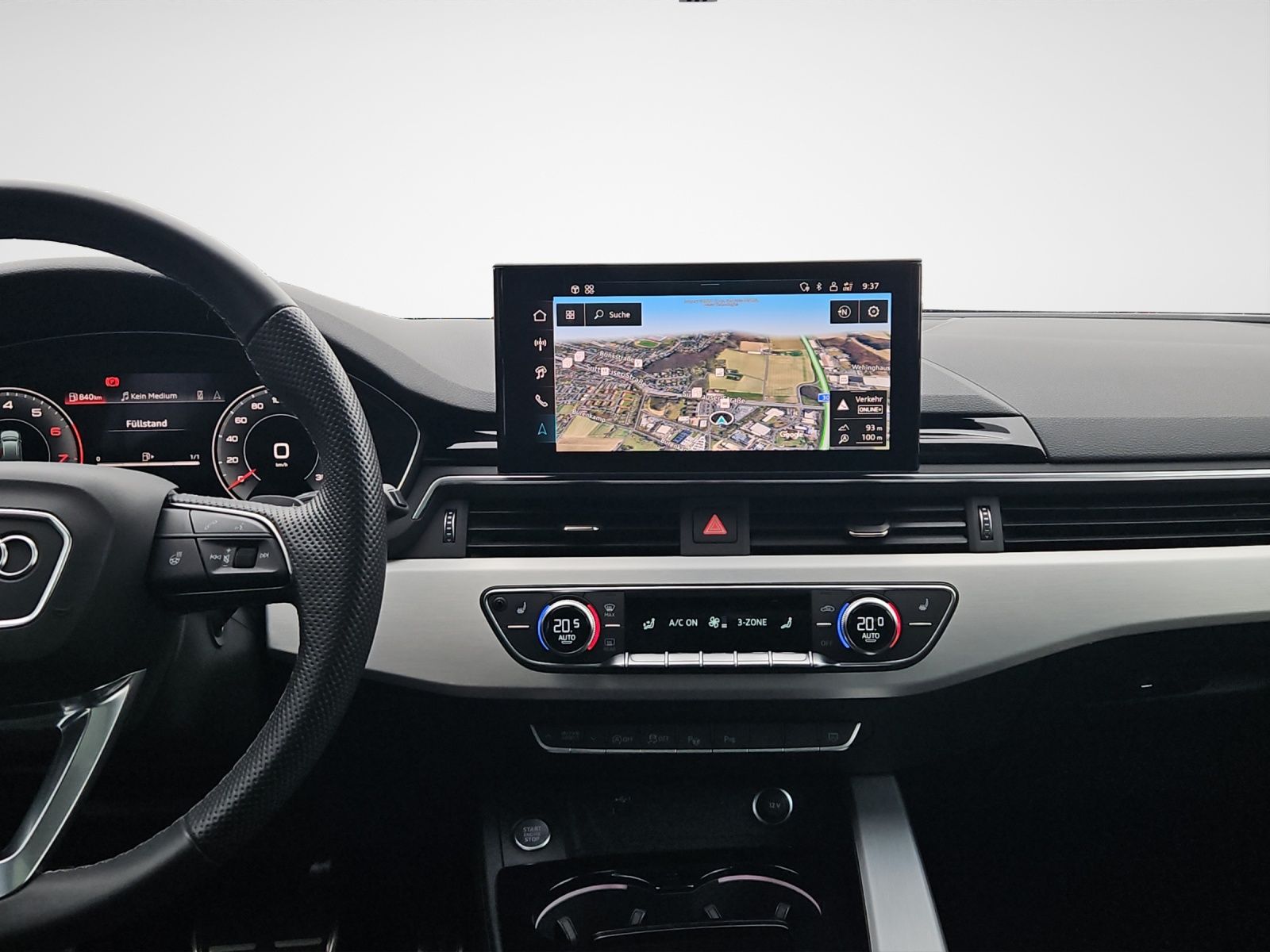 Audi A4 2024 г. Чёрный, пробег 30738 км