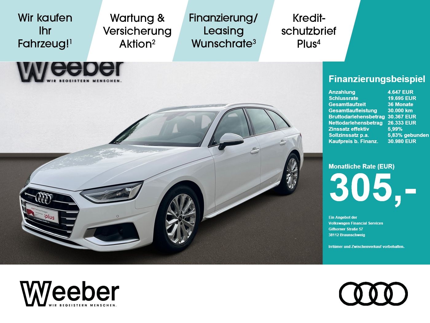 Audi A4 2023 г. Серый, пробег 26482 км