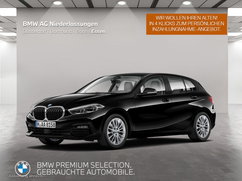 BMW 120 2023 г. Чёрный, пробег 30798 км