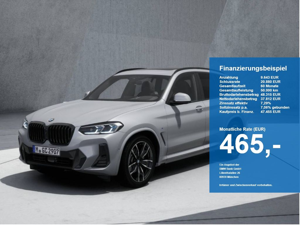 BMW X3 2023 г. Серый, пробег 46501 км
