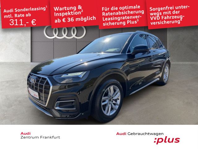 Audi Q5 2022 г. Чёрный, пробег 57819 км