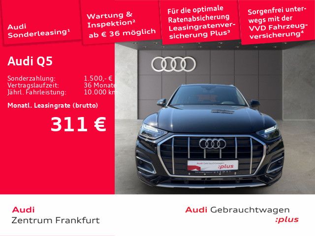 Audi Q5 2022 г. Чёрный, пробег 57819 км
