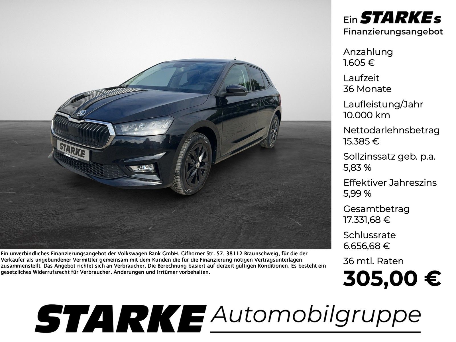 Skoda Fabia 2021 г. Чёрный, пробег 57927 км