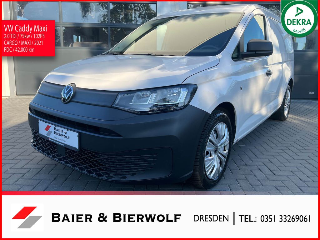 Volkswagen CADDY MAXI 2021 г. Белый, пробег 42000 км
