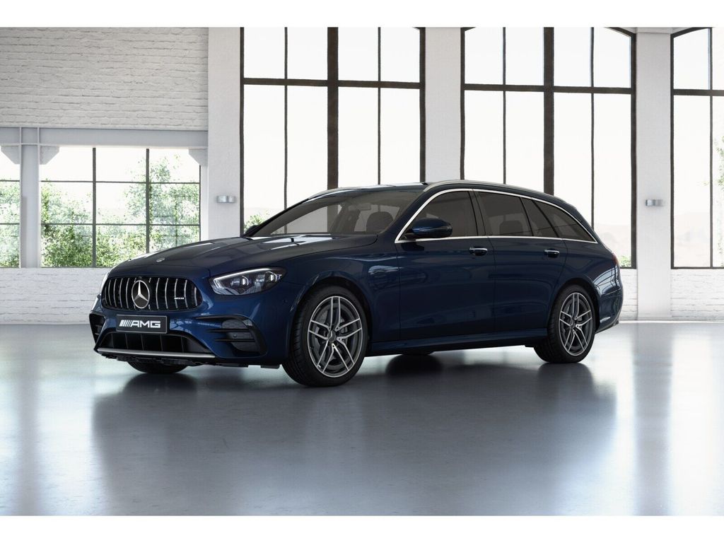 Mercedes-Benz E 53 AMG 2021 г. Синий, пробег 45500 км