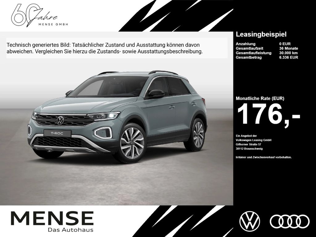 Volkswagen T-Roc 2024 г. Синий, пробег 56541 км