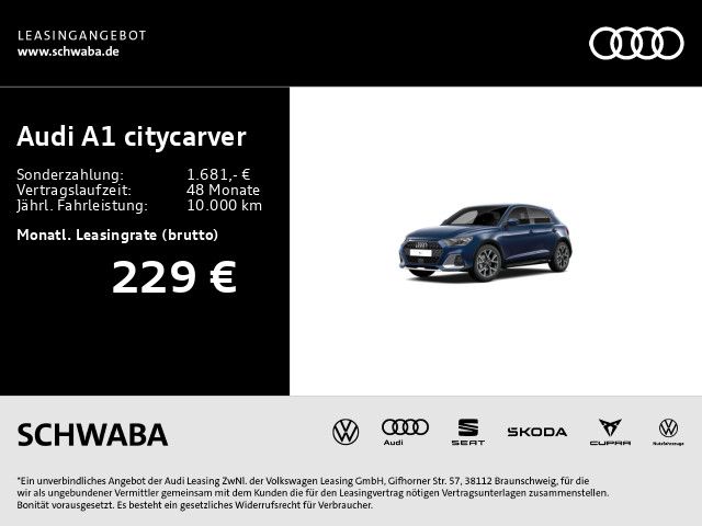 Audi A1 2022 г. Синий, пробег 52200 км