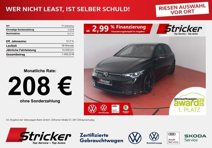 Volkswagen Golf 2024 г. Чёрный, пробег 41104 км
