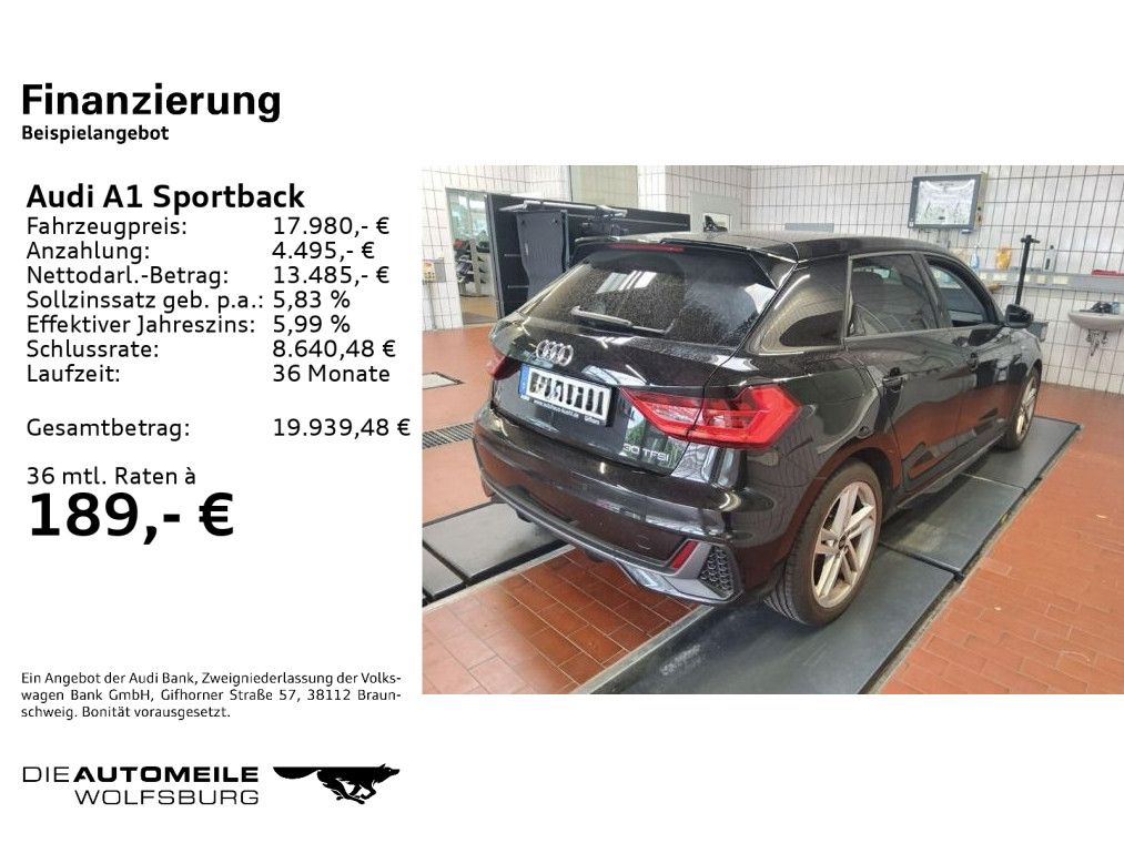 Audi A1 2021 г. Чёрный, пробег 47790 км