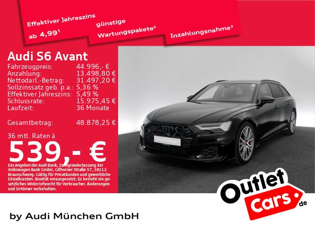 Audi S6 2024 г. Чёрный, пробег 40170 км