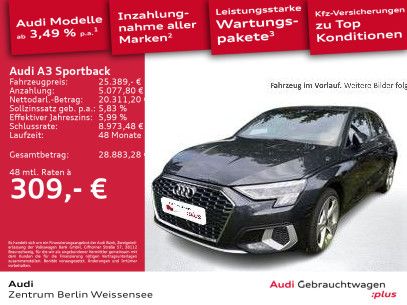 Audi A3 2023 г. Серый, пробег 43664 км