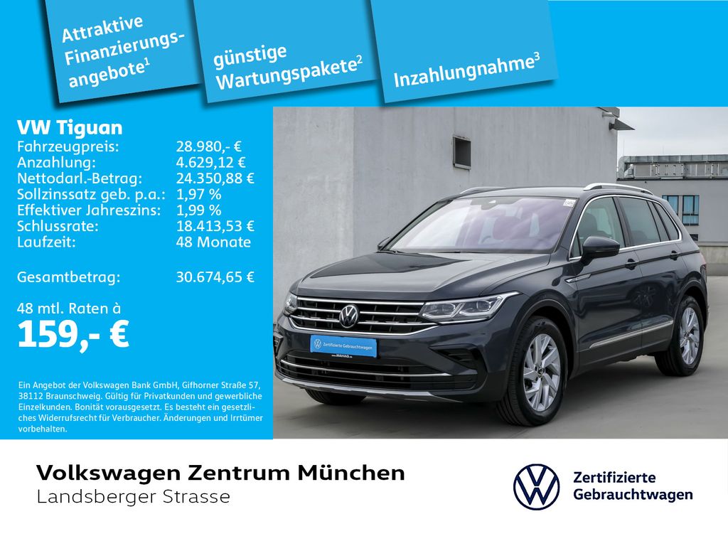 Volkswagen Tiguan 2023 г. Серый, пробег 59508 км